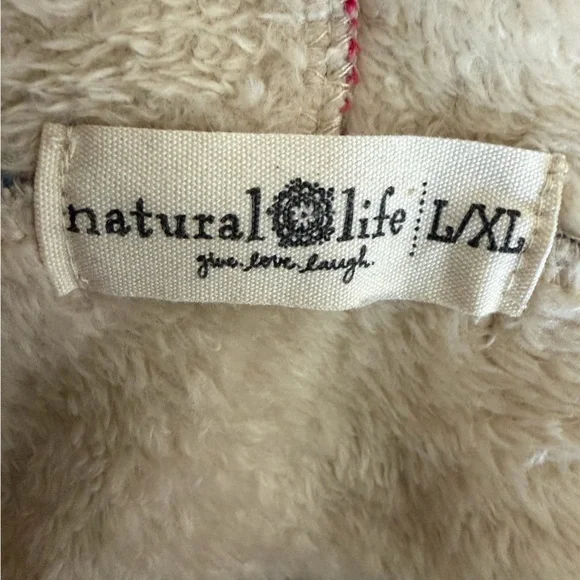 Natural Life Cozy Blanket Kimono Cardigan Vintage Rose Patchwork - Picture 12 of 13